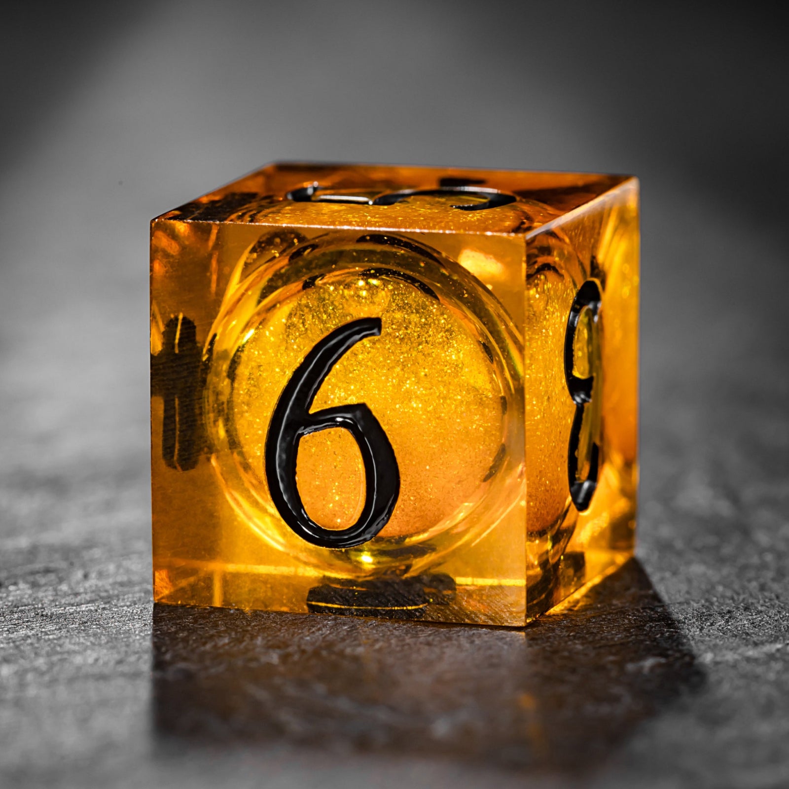 Bee-Inspired Yellow Sand Dice Set